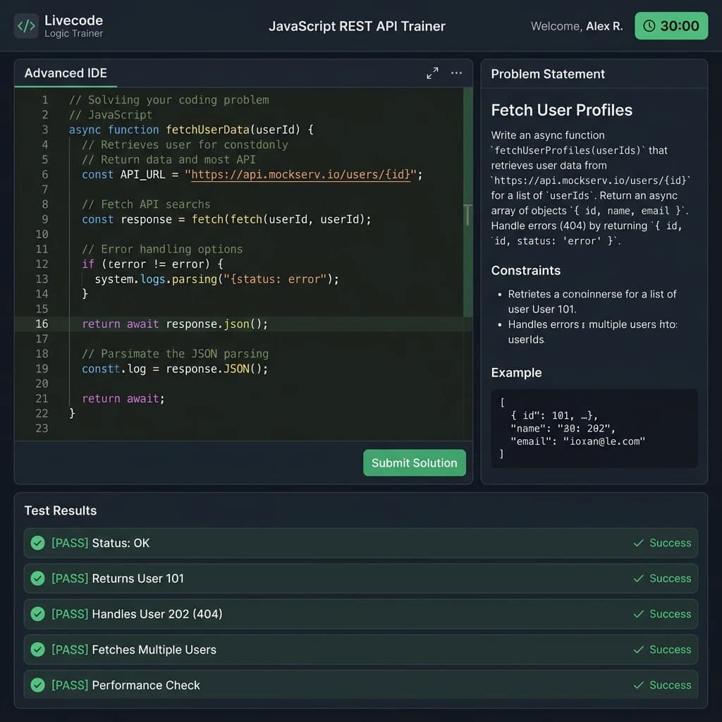 Mockup image of project Livecode Logic Trainer