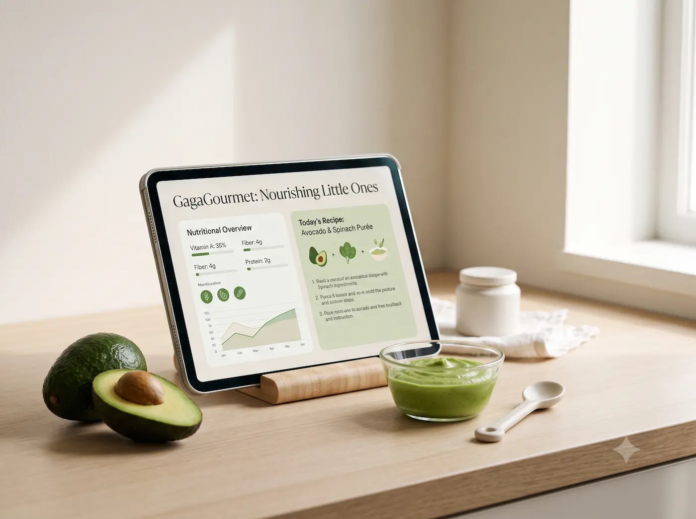 Mockup image of project AI Baby Meal Planner